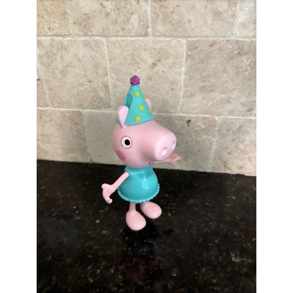Peppa Pig Birthday Toy Figurine OR Cake Topper Figures Tall MINT